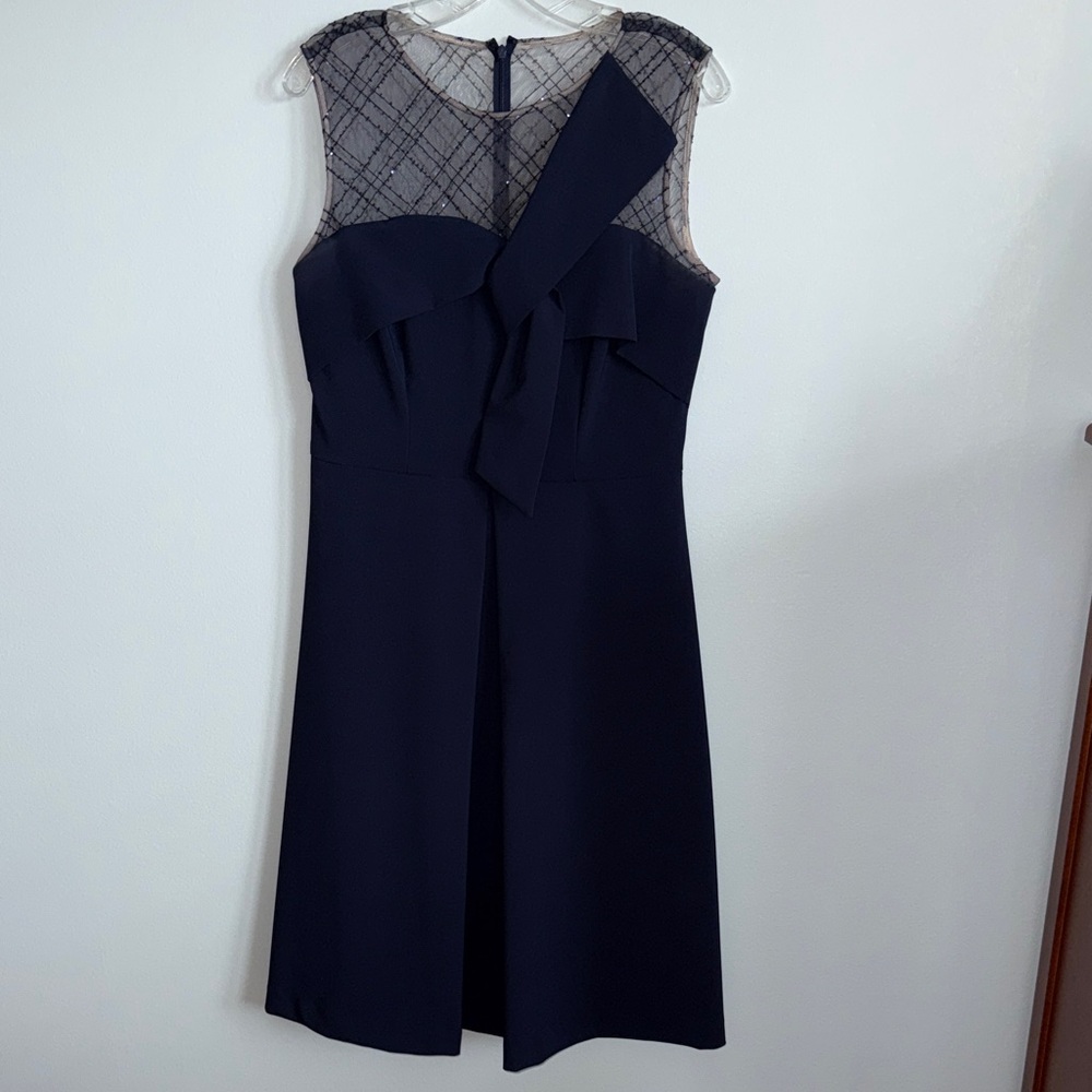 JS Collections Navy Dress Below the Knee size 8